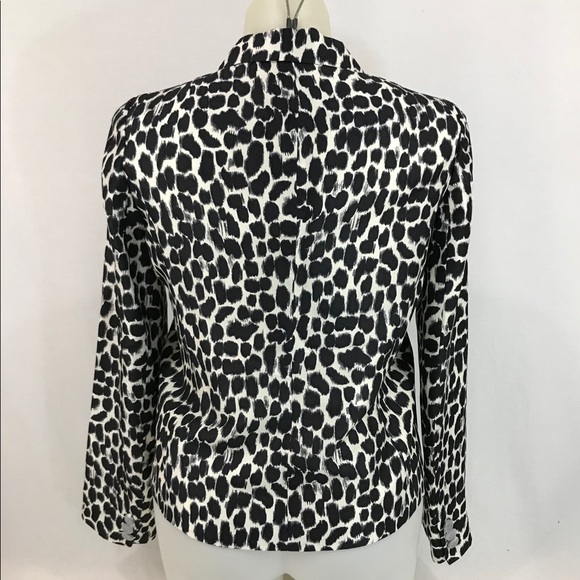 Kate Spade Silk Beverly Blazer Jacket Sz 12 - Picture 4 of 8